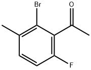 1-(2-Bromo-6-fluoro-3-methylphenyl)ethan-1-one Struktur