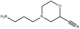 2-Morpholinecarbonitrile, 4-(3-aminopropyl)- Struktur