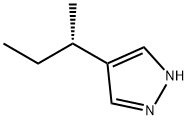 1H-Pyrazole, 4-(1-methylpropyl)-, (S)- (9CI) Struktur