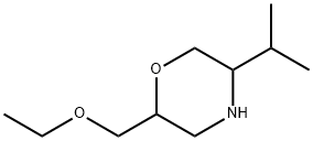 Morpholine, 2-(ethoxymethyl)-5-(1-methylethyl)- Struktur