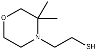 4-Morpholineethanethiol, 3,3-dimethyl- Struktur