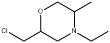 Morpholine, 2-(chloromethyl)-4-ethyl-5-methyl- Struktur