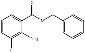 Benzoic acid, 2-amino-3-fluoro-, phenylmethyl ester Structure