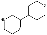 Morpholine, 2-(tetrahydro-2H-pyran-4-yl)- Struktur