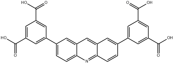 5,5'-(acridine-2,7-diyl)diisophthalic acid Struktur