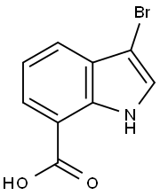 1H-Indole-7-carboxylic acid, 3-bromo- Struktur