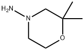 4-Morpholinamine, 2,2-dimethyl- Struktur