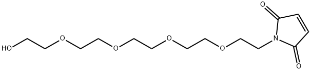 1-(14-Hydroxy-3,6,9,12-tetraoxatetradecyl)-1H-pyrrole-2,5-dione Struktur