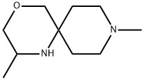 4-Oxa-1,9-diazaspiro[5.5]undecane, 2,9-dimethyl- Struktur