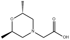 2-[(2R,6R)-2,6-Dimethylmorpholin-4-yl]acetic acid Struktur