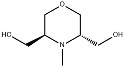 3,5-Morpholinedimethanol, 4-methyl-, (3S,5S)- Struktur