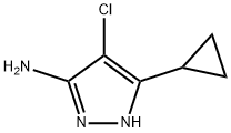 1H-Pyrazol-3-amine, 4-chloro-5-cyclopropyl- Struktur