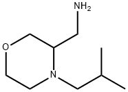 3-Morpholinemethanamine, 4-(2-methylpropyl)- Struktur