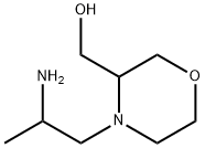 3-Morpholinemethanol, 4-(2-aminopropyl)- Struktur