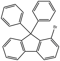 9H-fluorene,1-bromo-9,9-diphenyl- Struktur