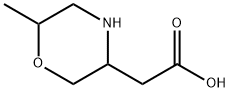 3-Morpholineacetic acid, 6-methyl- Struktur