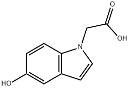 2-(5-hydroxy-1H-indol-1-yl)acetic acid Struktur