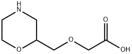 Aceticacid,2-(2-morpholinylmethoxy)- Struktur