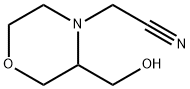 4-Morpholineacetonitrile, 3-(hydroxymethyl)- Struktur