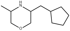 Morpholine, 3-(cyclopentylmethyl)-5-methyl- Struktur