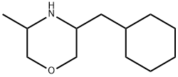 Morpholine, 3-(cyclohexylmethyl)-5-methyl- Struktur