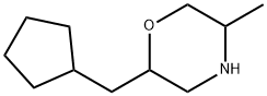 Morpholine,2-(cyclopentylmethyl)-5-methyl- Struktur