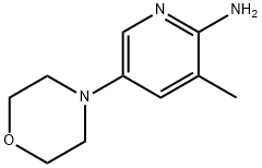 3-methyl-5-morpholin-4-ylpyridin-2-amine Struktur