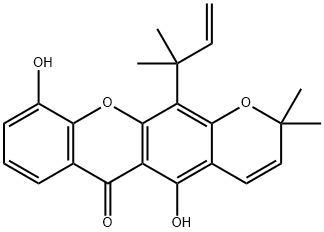 Caloxanthone C Struktur