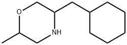 Morpholine, 5-(cyclohexylmethyl)-2-methyl- Struktur