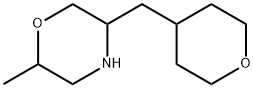 Morpholine, 2-methyl-5-[(tetrahydro-2H-pyran-4-yl)methyl]- Struktur