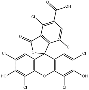 5-Carboxy-4,7,2',4',5',7'-hexachlorofluorescein Struktur