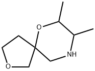 2,6-Dioxa-9-azaspiro[4.5]decane, 7,8-dimethyl- Struktur