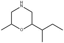 Morpholine, 2-methyl-6-(1-methylpropyl)- Struktur