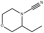 4-Morpholinecarbonitrile, 3-ethyl- Struktur