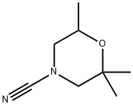 4-Morpholinecarbonitrile,2,2,6-trimethyl- Struktur