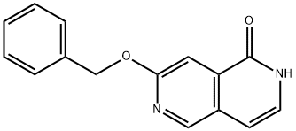 2,6-Naphthyridin-1(2H)-one, 7-(phenylmethoxy)- Struktur