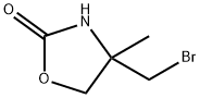 2-Oxazolidinone, 4-(bromomethyl)-4-methyl- Struktur