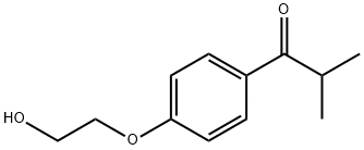 1-Propanone, 1-[4-(2-hydroxyethoxy)phenyl]-2-methyl- Struktur