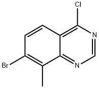 Quinazoline, 7-bromo-4-chloro-8-methyl- Struktur