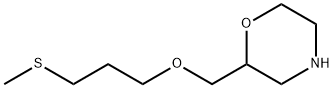 Morpholine,2-[[3-(methylthio)propoxy]methyl]- Struktur