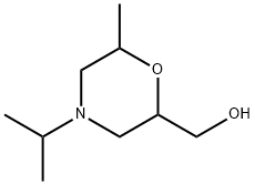 2-Morpholinemethanol, 6-methyl-4-(1-methylethyl)- Struktur