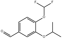 Benzaldehyde, 4-(difluoromethoxy)-3-(1-methylethoxy)- Struktur