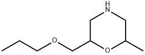 Morpholine, 2-methyl-6-(propoxymethyl)- Struktur