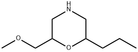 Morpholine, 2-(methoxymethyl)-6-propyl- Struktur