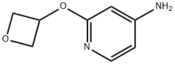 4-Pyridinamine, 2-(3-oxetanyloxy)- Struktur