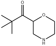 1-Propanone,2,2-dimethyl-1-(2-morpholinyl)- Struktur