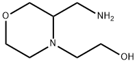 4-Morpholineethanol, 3-(aminomethyl)- Struktur