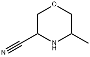 3-Morpholinecarbonitrile, 5-methyl- Struktur