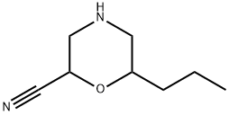 2-Morpholinecarbonitrile, 6-propyl- Struktur