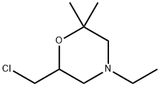 Morpholine, 6-(chloromethyl)-4-ethyl-2,2-dimethyl Struktur